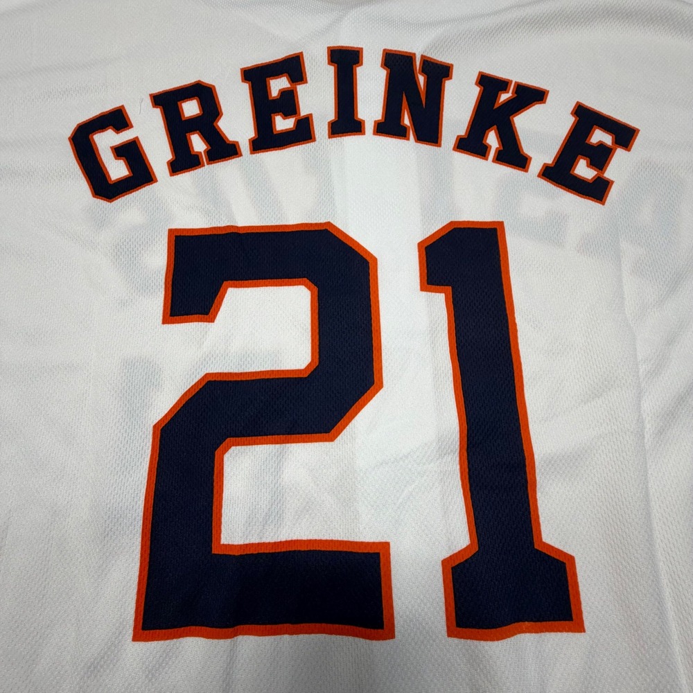Houston Astros‎ Zack Greinke #21 Jersey White XL Men's Baseball NEW